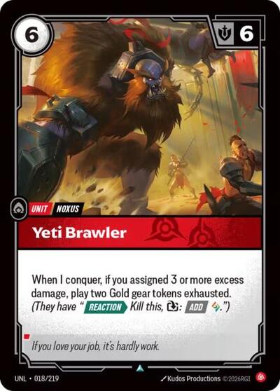 Yeti Brawler - Foil (Unleashed)(UNL-018/219)(U)