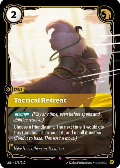 Tactical Retreat - Foil (Unleashed)(UNL-175/219)(R)