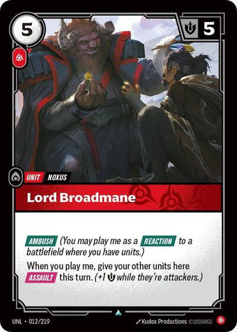 Lord Broadmane - Foil (Unleashed)(UNL-012/219)(U)