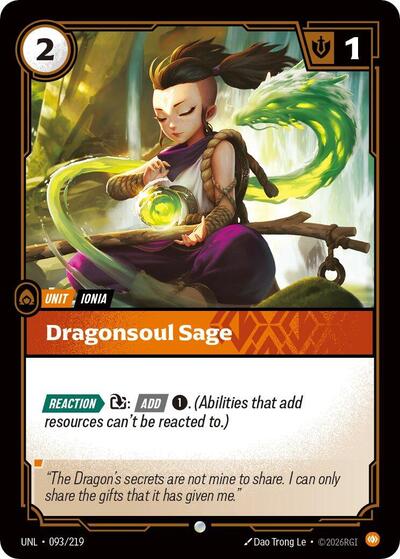 Dragonsoul Sage - Foil (Unleashed)(UNL-093/219)(C)