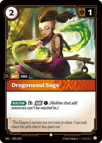 Dragonsoul Sage - Foil (Unleashed)(UNL-093/219)(C)
