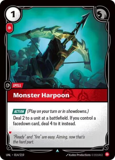 Monster Harpoon  (Unleashed)(UNL-014/219)(U)
