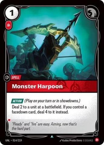 Monster Harpoon  (Unleashed)(UNL-014/219)(U)