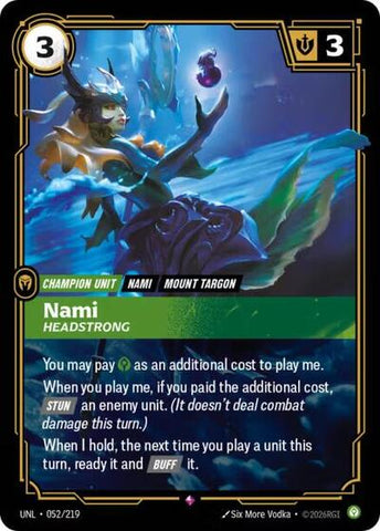 Nami, Headstrong - Foil (Unleashed)(UNL-052/219)(R)