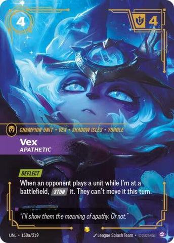 Vex, Apathetic - Alternate Art - Foil (Unleashed)(UNL-150a/219)(O/AA)