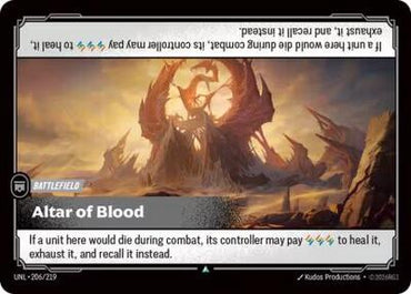 Altar of Blood  (Unleashed)(UNL-206/219)(U)