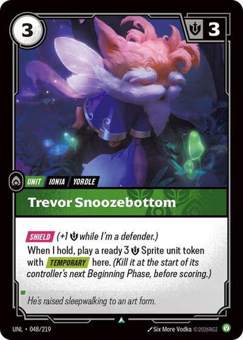 Trevor Snoozebottom  (Unleashed)(UNL-048/219)(U)