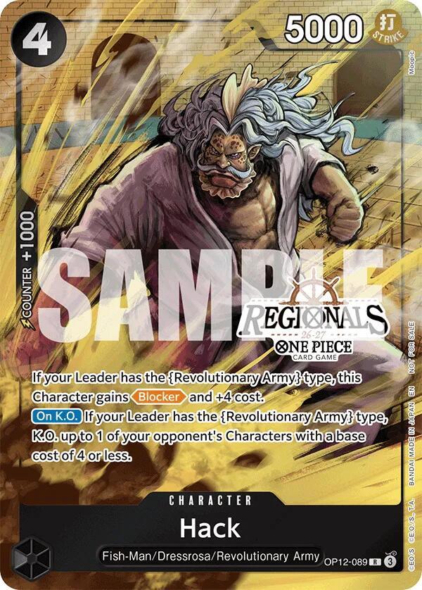 Hack [Regional Participation Pack 2026 Vol.1] [Foil] (One Piece Promotion Cards)(OP12-089)(PR)