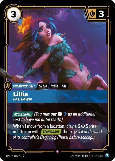 Lillia, Fae Fawn - Foil (Unleashed)(UNL-082/219)(R)