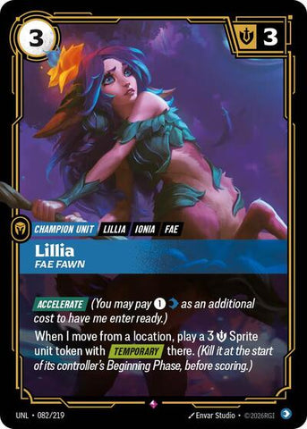 Lillia, Fae Fawn - Foil (Unleashed)(UNL-082/219)(R)