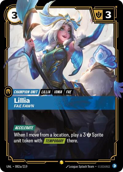 Lillia, Fae Fawn - Alternate Art - Foil (Unleashed)(UNL-082a/219)(O/AA)