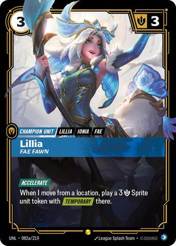 Lillia, Fae Fawn - Alternate Art - Foil (Unleashed)(UNL-082a/219)(O/AA)