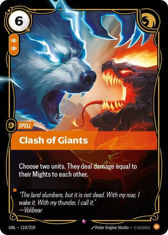 Clash of Giants - Foil (Unleashed)(UNL-110/219)(R)