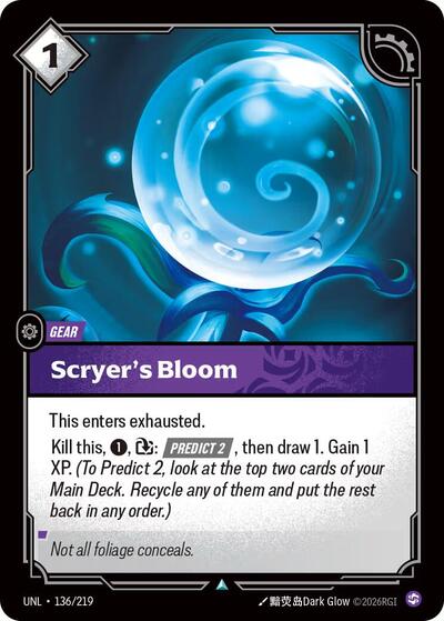 Scryer's Bloom - Foil (Unleashed)(UNL-136/219)(U)