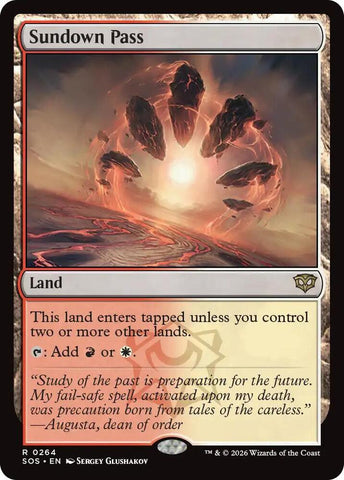 Sundown Pass - Foil (Secrets of Strixhaven)(264)(R)