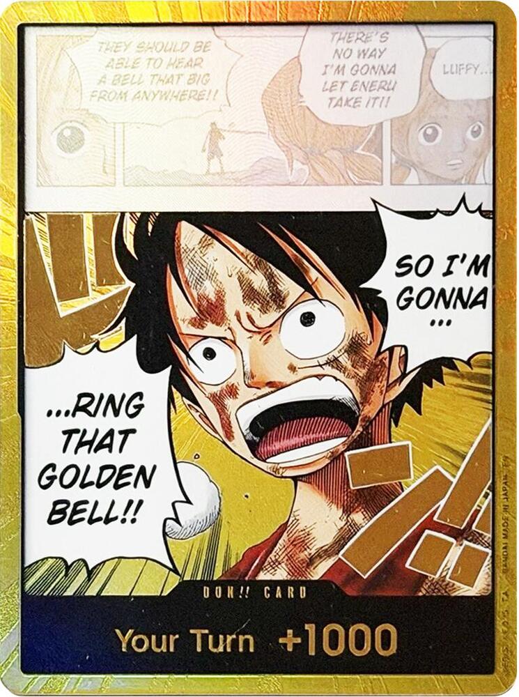 DON!! Card (Luffy) - Gold - Foil (Adventure on Kami's Island)()(DON!!)