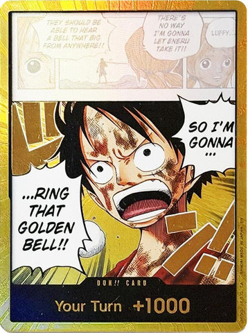 DON!! Card (Luffy) - Gold - Foil (Adventure on Kami's Island)()(DON!!)