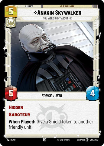 Anakin Skywalker - You Were Right About Me (Ashes of the Empire)(ASH-255/264)(S)