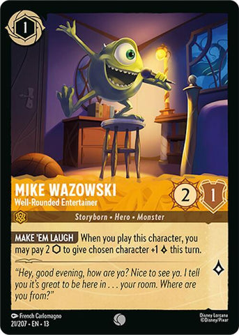 Mike Wazowski - Well-Rounded Entertainer (Attack of the Vine!)(13-21/207)(C)