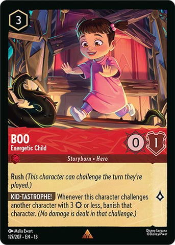 Boo - Energetic Child (Cold Foil) (Attack of the Vine!)(13-127/207)(R)
