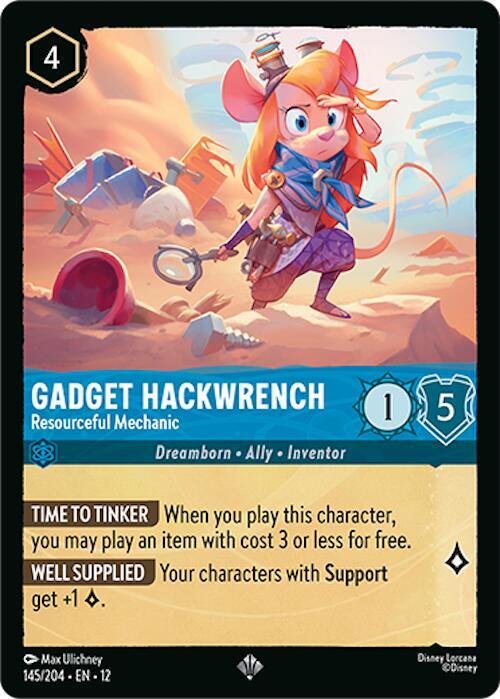 Gadget Hackwrench - Resourceful Mechanic  [Cold Foil] (Wilds Unknown)(12-145/204)(SR)