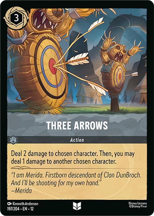 Three Arrows  [Cold Foil] (Wilds Unknown)(12-197/204)(UN)