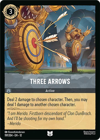 Three Arrows  [Cold Foil] (Wilds Unknown)(12-197/204)(UN)