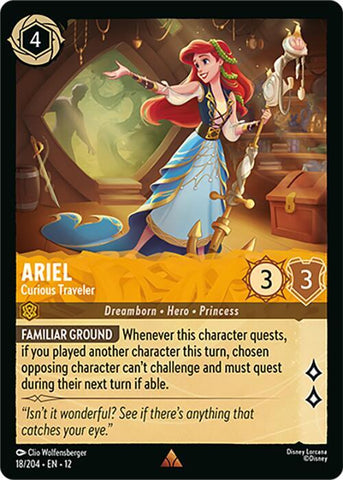 Ariel - Curious Traveler  [Cold Foil] (Wilds Unknown)(12-18/204)(R)