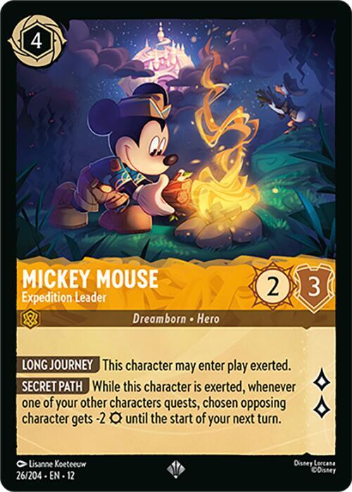 Mickey Mouse - Expedition Leader (Wilds Unknown)(12-26/204)(SR)