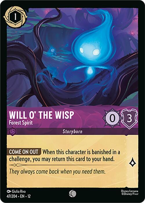 Will o' the Wisp - Forest Spirit (Wilds Unknown)(12-47/204)(C)