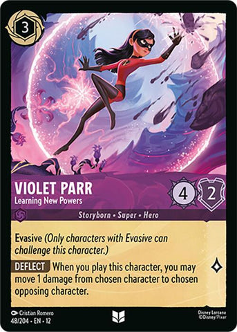 Violet Parr - Learning New Powers  [Cold Foil] (Wilds Unknown)(12-48/204)(UN)