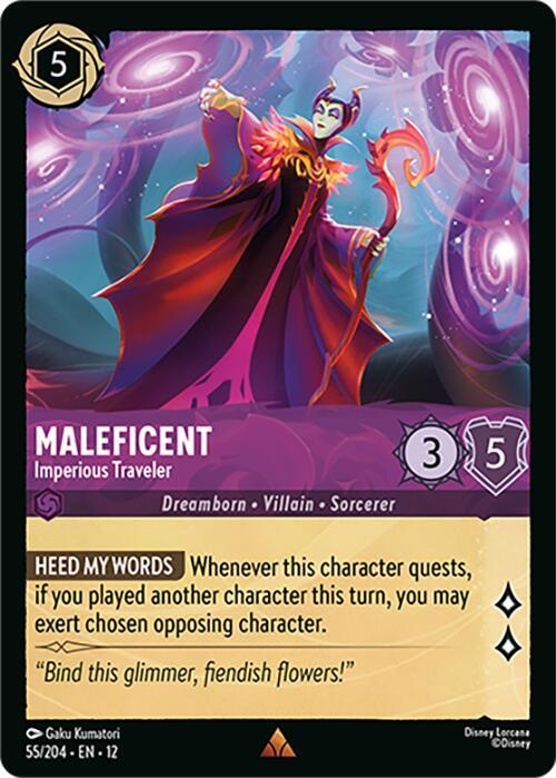 Maleficent - Imperious Traveler  [Cold Foil] (Wilds Unknown)(12-55/204)(R)