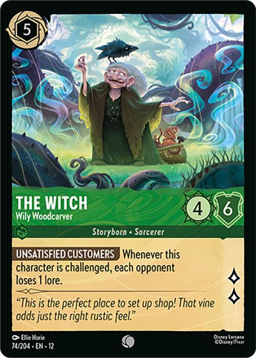The Witch - Wily Woodcarver  [Cold Foil] (Wilds Unknown)(12-74/204)(C)