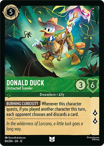 Donald Duck - Distracted Traveler  [Cold Foil] (Wilds Unknown)(12-84/204)(UN)