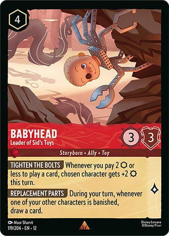 Babyhead - Leader of Sid's Toys  [Cold Foil] (Wilds Unknown)(12-119/204)(R)