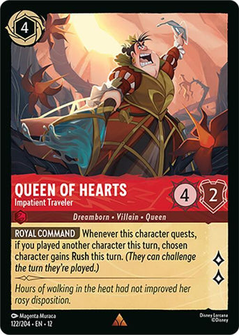 Queen of Hearts - Impatient Traveler (Wilds Unknown)(12-122/204)(R)