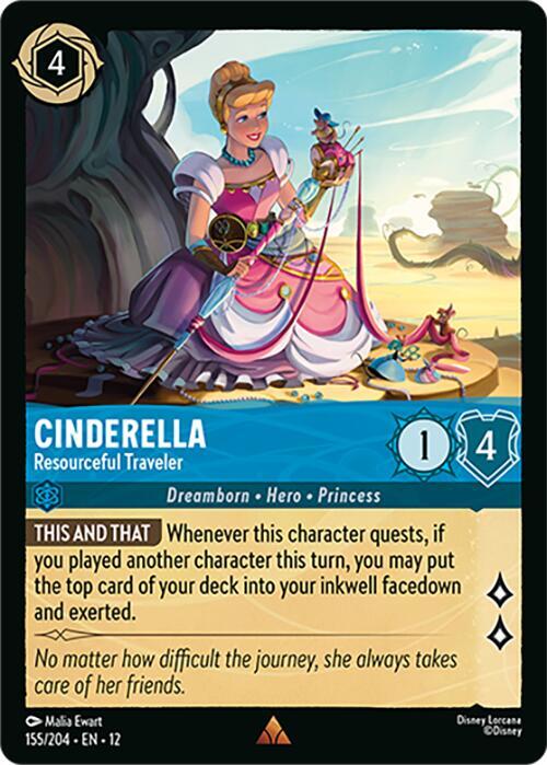 Cinderella - Resourceful Traveler  [Cold Foil] (Wilds Unknown)(12-155/204)(R)