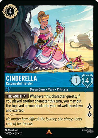 Cinderella - Resourceful Traveler  [Cold Foil] (Wilds Unknown)(12-155/204)(R)