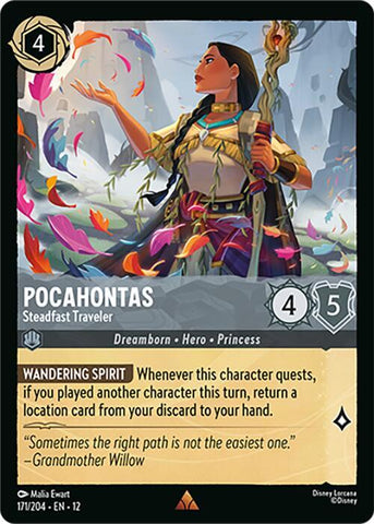 Pocahontas - Steadfast Traveler  [Cold Foil] (Wilds Unknown)(12-171/204)(R)
