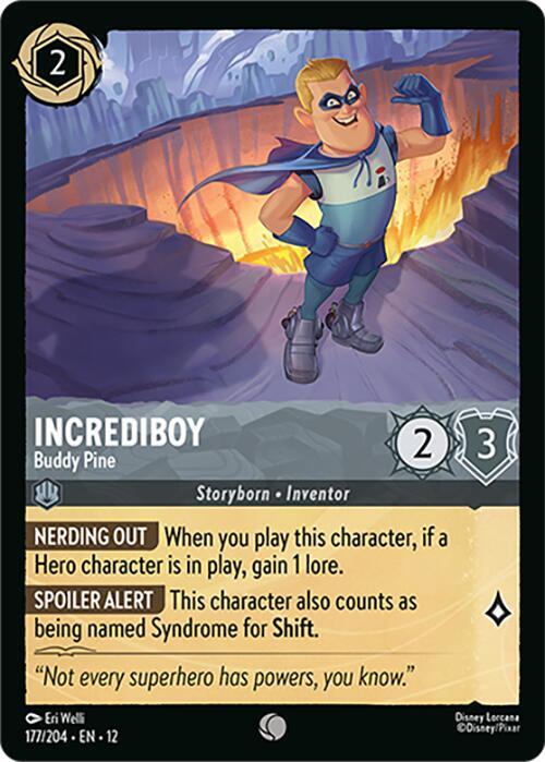 Incrediboy - Buddy Pine  [Cold Foil] (Wilds Unknown)(12-177/204)(C)