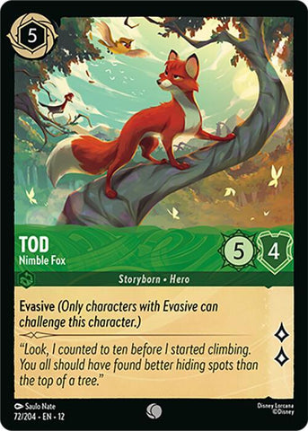 Tod - Nimble Fox (Wilds Unknown)(12-72/204)(C)