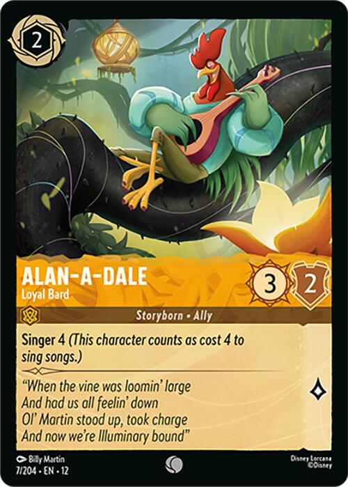 Alan-a-Dale - Loyal Bard  [Cold Foil] (Wilds Unknown)(12-7/204)(C)
