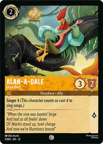 Alan-a-Dale - Loyal Bard  [Cold Foil] (Wilds Unknown)(12-7/204)(C)
