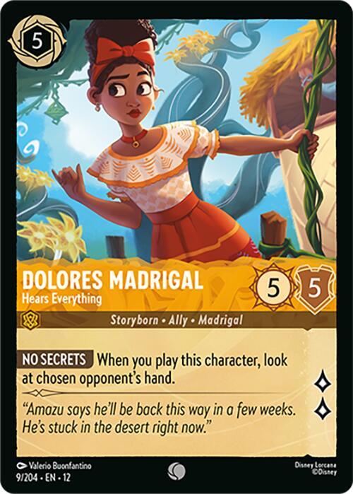 Dolores Madrigal - Hears Everything  [Cold Foil] (Wilds Unknown)(12-9/204)(C)