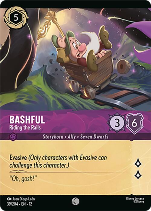Bashful - Riding the Rails (Foil)  [Cold Foil] (Wilds Unknown)(12-39/204)(C)