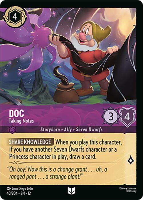 Doc - Taking Notes (Foil)  [Cold Foil] (Wilds Unknown)(12-40/204)(UN)
