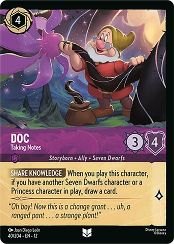 Doc - Taking Notes (Foil)  [Cold Foil] (Wilds Unknown)(12-40/204)(UN)