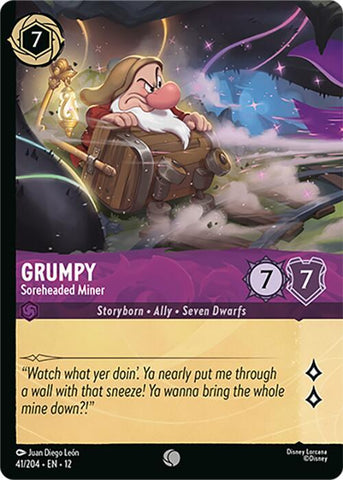 Grumpy - Soreheaded Miner (Foil)  [Cold Foil] (Wilds Unknown)(12-41/204)(C)