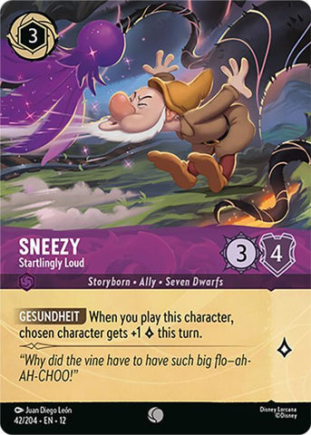 Sneezy - Startlingly Loud (Foil)  [Cold Foil] (Wilds Unknown)(12-42/204)(C)