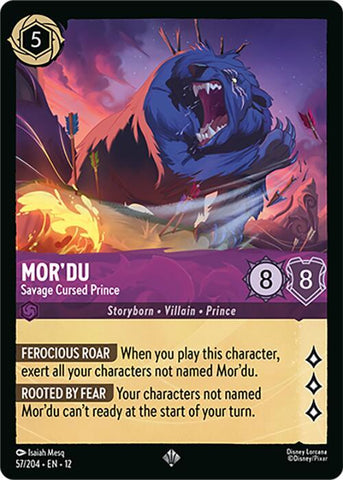 Mor'du - Savage Cursed Prince (Wilds Unknown)(12-57/204)(SR)
